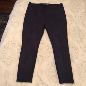 Old Navy suede Stevie pants. Size XL. Navy.